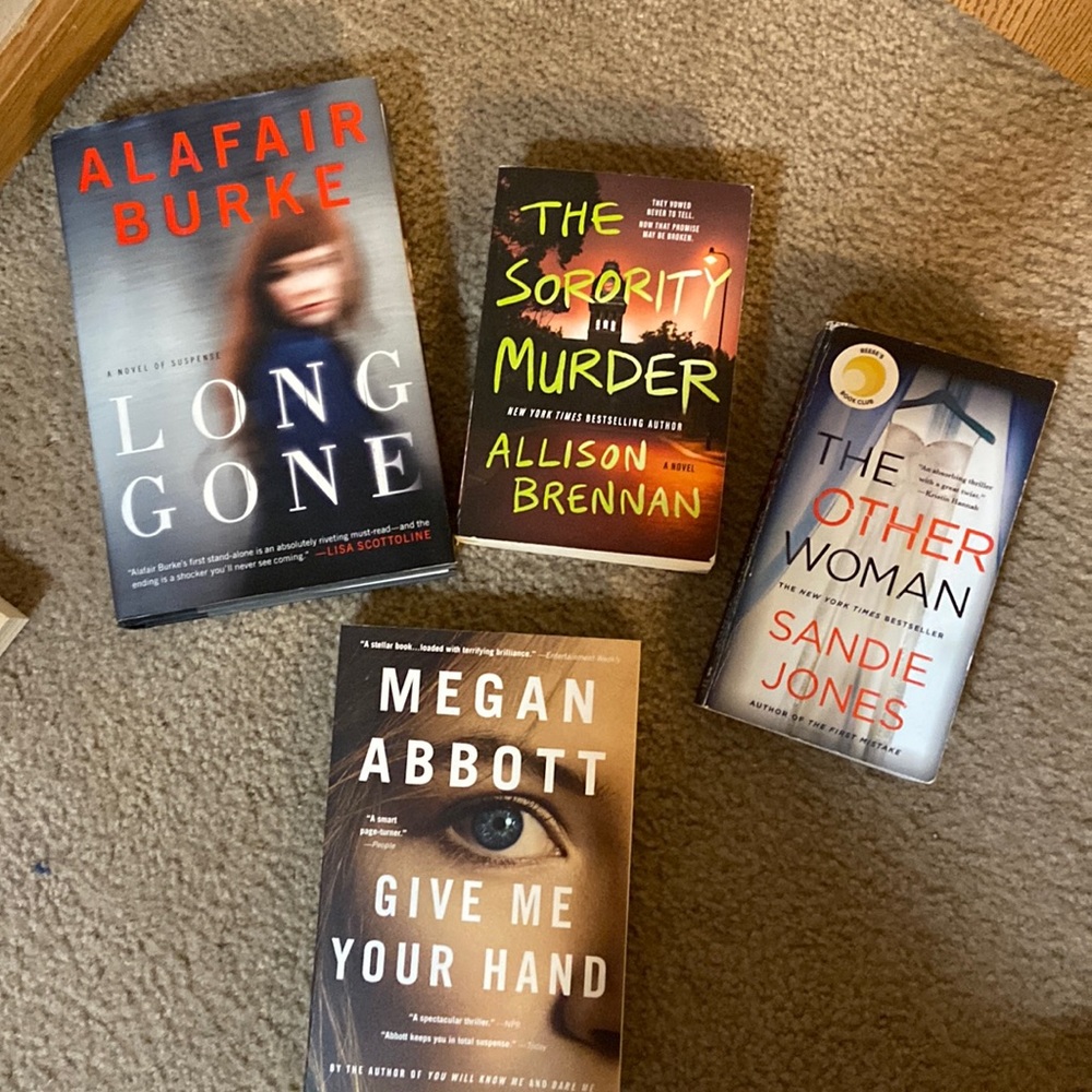 Set of four books-all in great shape and great reads!